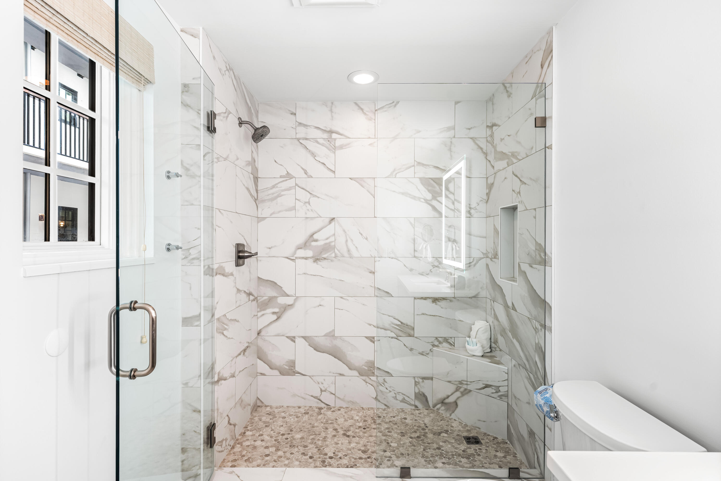 136 Georgetown Avenue, Unit 2D Inlet Beach, FL 32461 - Photo 25 of 48 a bathroom with a shower