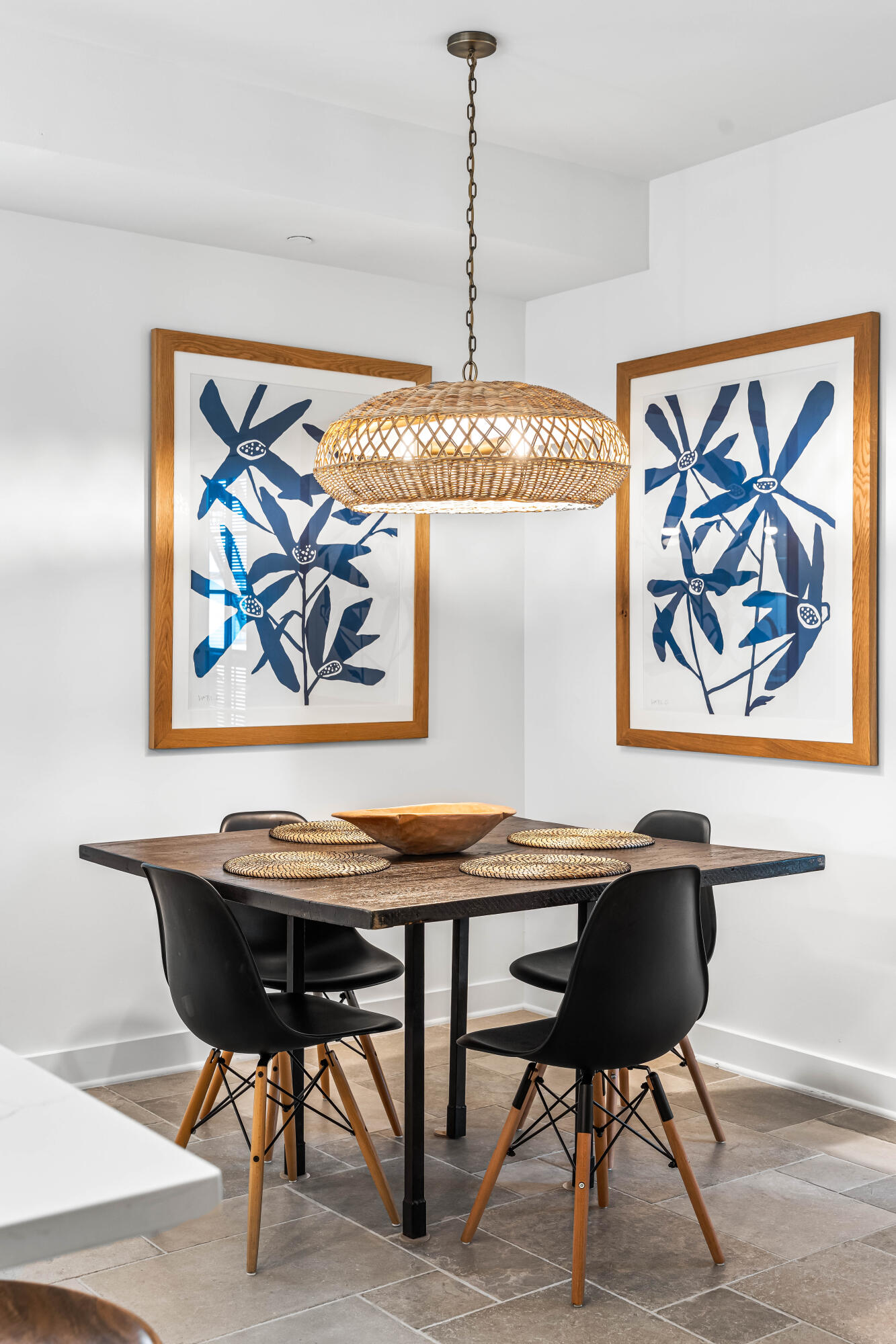 136 Georgetown Avenue, Unit 2D Inlet Beach, FL 32461 - Photo 32 of 48 a view of a dining room with furniture wooden floor and a chandelier