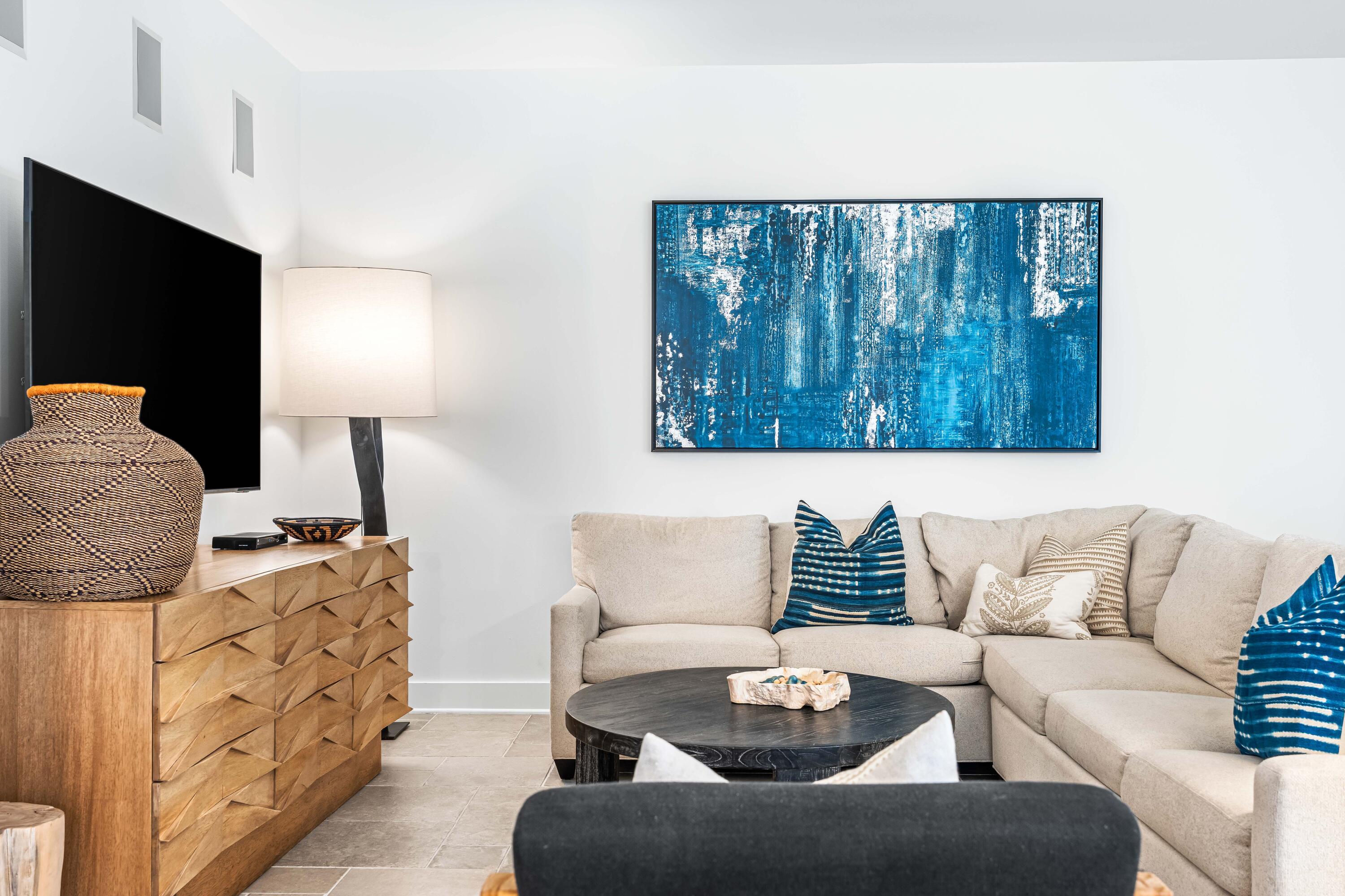 136 Georgetown Avenue, Unit 2D Inlet Beach, FL 32461 - Photo 35 of 48 a living room with furniture and a couch