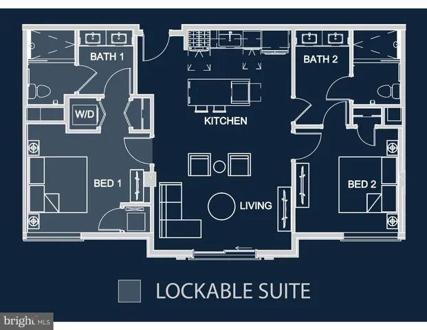 a front view of a building