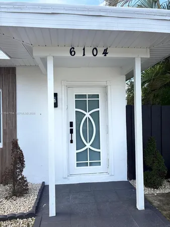 a front view of a house with a window