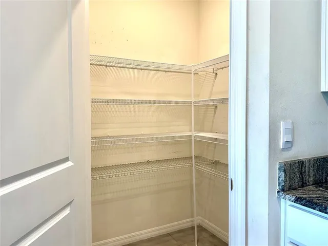 a view of closet area