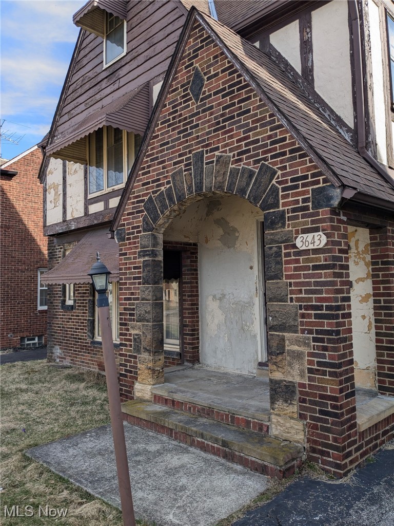3643 Lindholm Road Cleveland, OH 44120 - Photo 2 of 9 Property entrance with brick siding