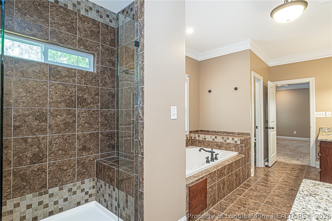 126 West 12 Oaks Road Raeford, NC 28376 - Photo 25 of 49 Walk in Tile Shower