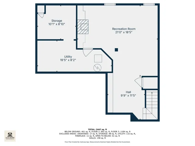 a picture of a wall with a white wall