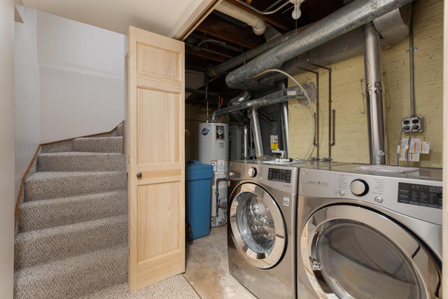 S477 Winfield Road Winfield, IL 60190 - Photo 19 of 29 a view of storage and utility room with washer and dryer