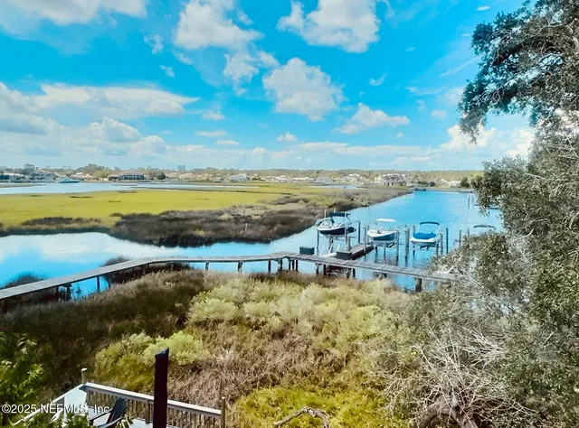 a view of a city with ocean view