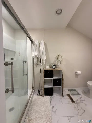 a view of a walk in closet