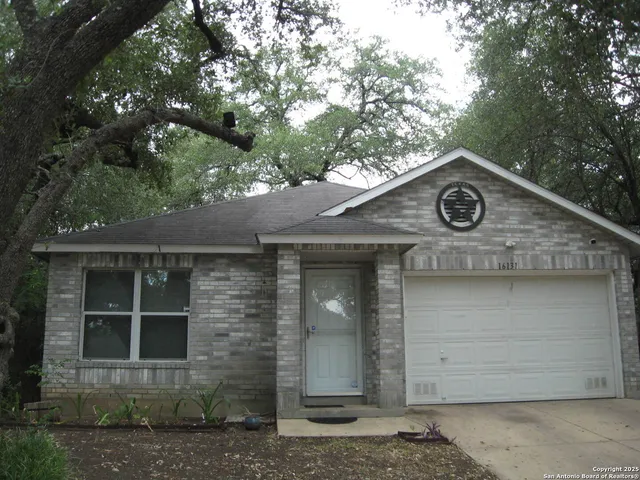 a front view of a house