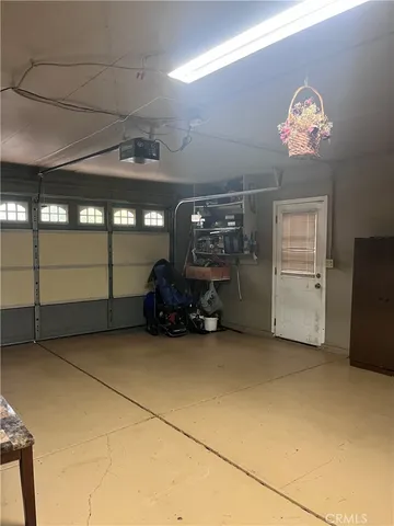 a car parked in garage