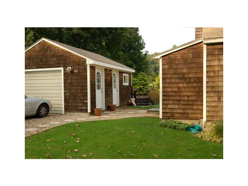 490 Middlebridge Road South Kingstown, RI 02879 - Photo 2 of 18 Exterior Back. View of the guest home which enjoys a separate efficiency unit with kitchenette and full bath.