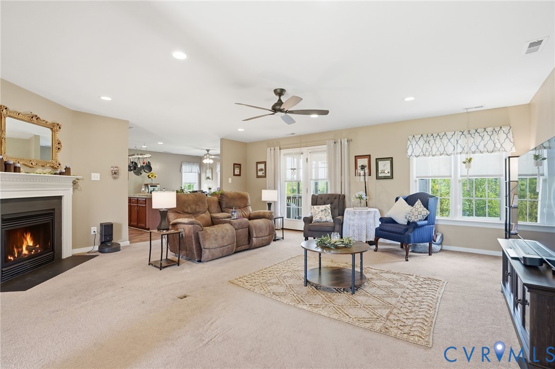 19012 Teman Road Beaverdam, VA 23015 - Photo 2 of 41 a living room with furniture and a fireplace