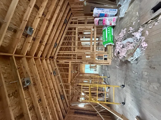 a view of a house with roof deck