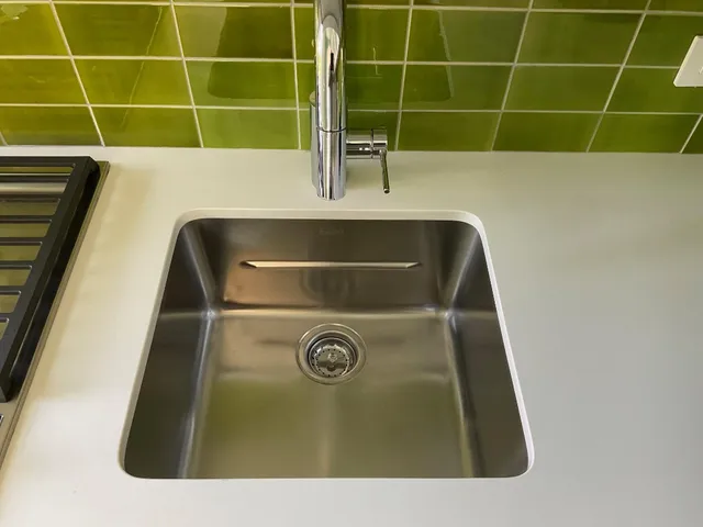 a bathroom with a sink