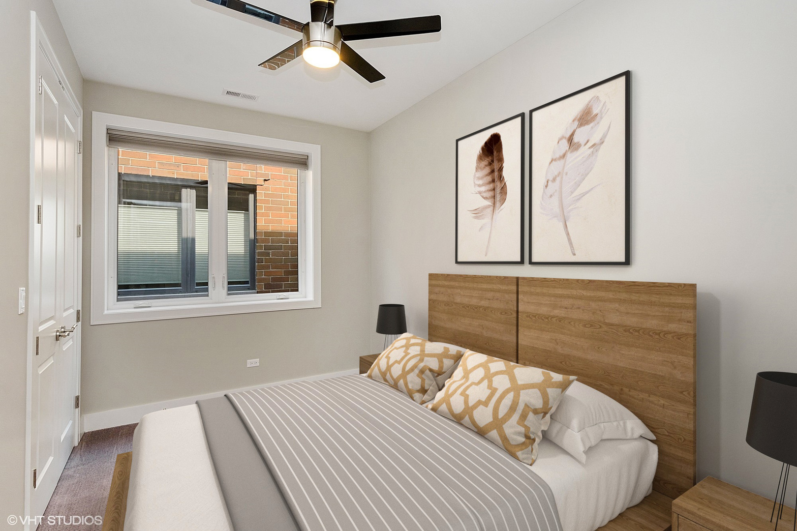 1424 West Fillmore Street, Unit 3E Chicago, IL 60607 - Photo 13 of 21 a bedroom with a bed and a window