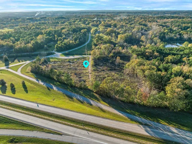 a view of a lake with a mountain