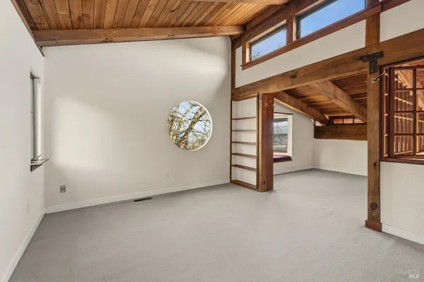 a view of an empty room