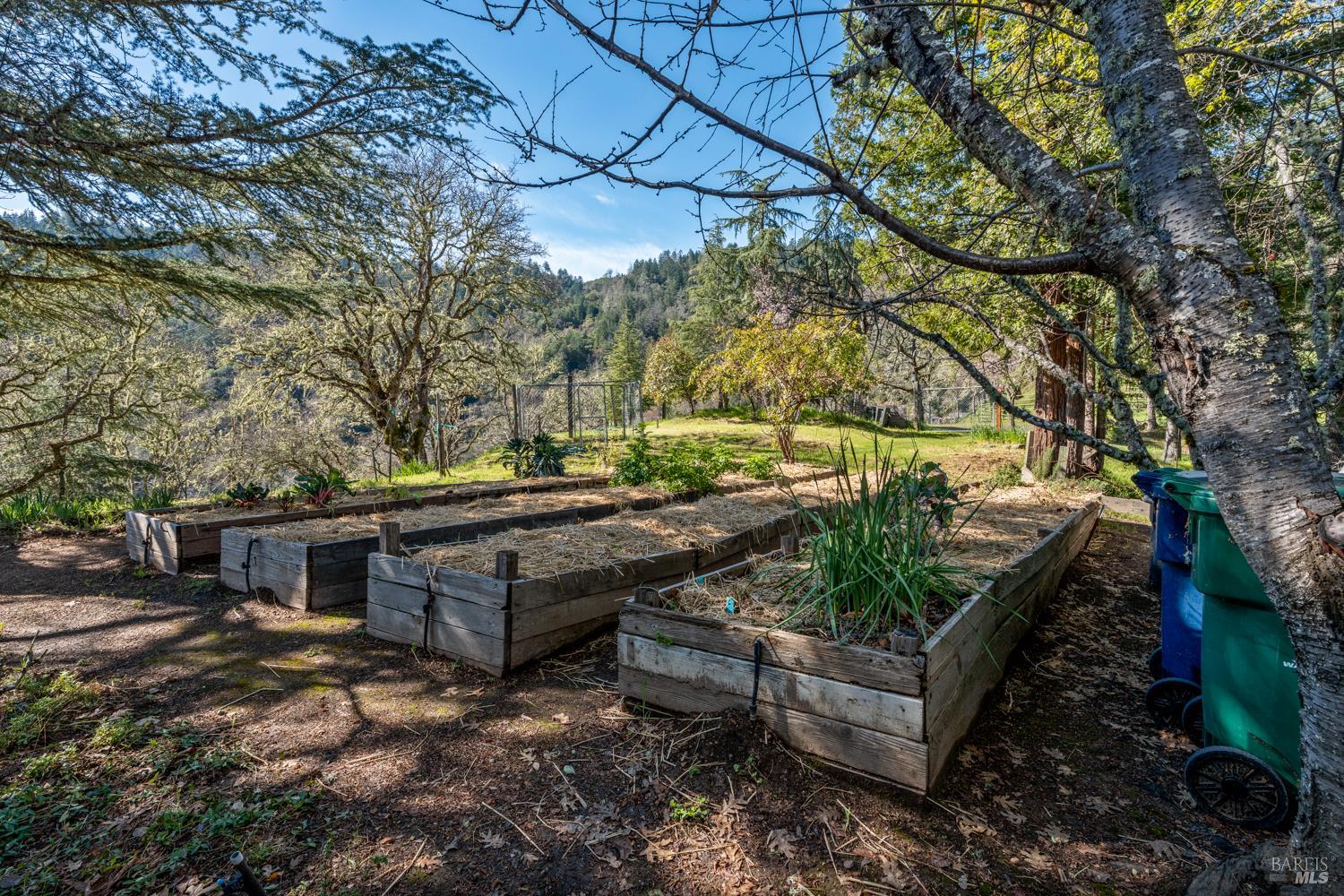 1411 Oak Knoll Road Ukiah, CA 95482 - Photo 34 of 45 a view of a backyard with sitting area