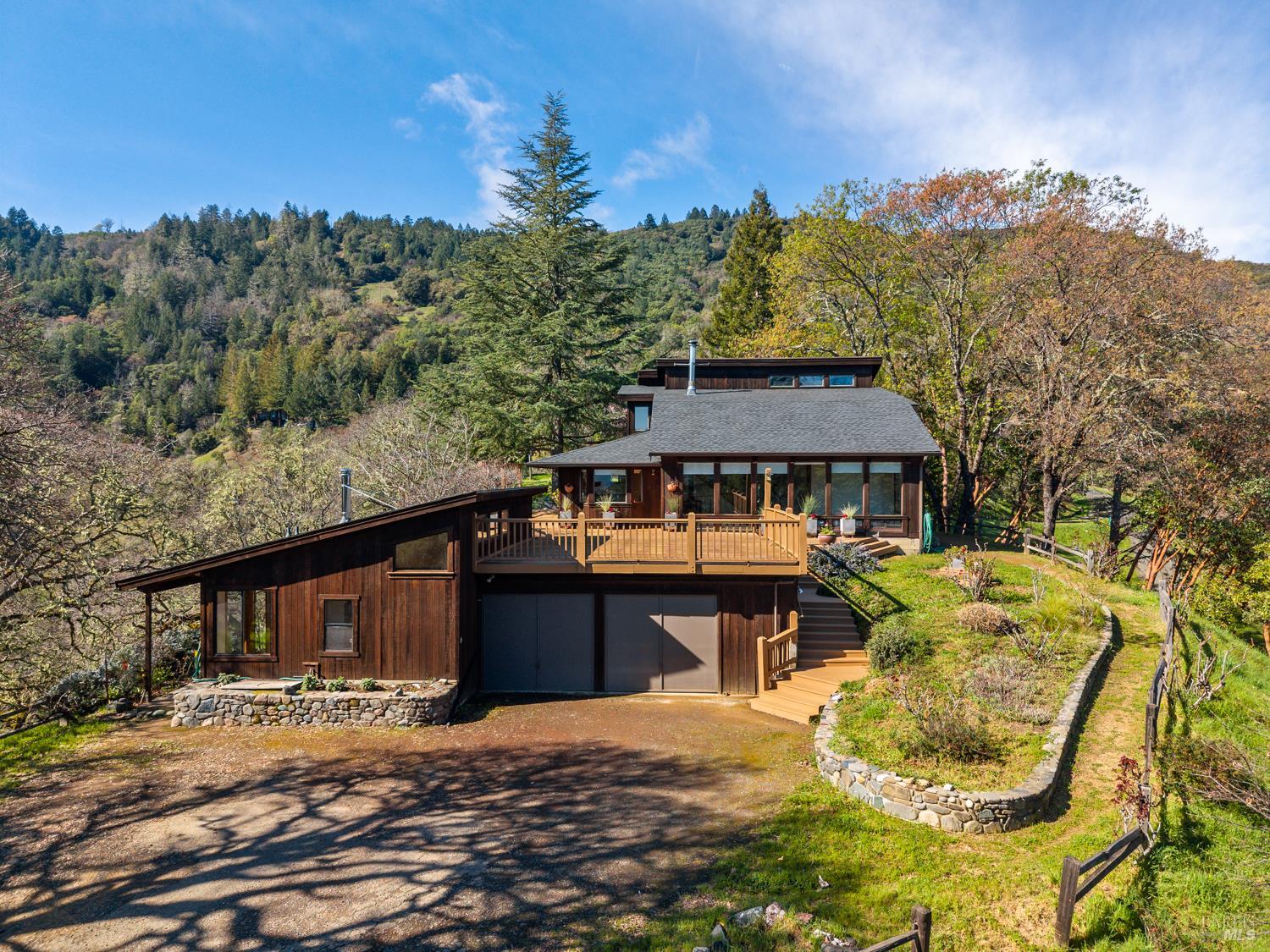 1411 Oak Knoll Road Ukiah, CA 95482 - Photo 43 of 45 a view of a house with pool and chairs