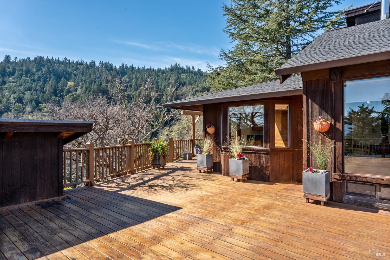 1411 Oak Knoll Road Ukiah, CA 95482 - Photo 5 of 45 a view of a house with backyard and porch