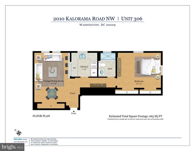$419,000 | 2010 Kalorama Road Northwest, Unit 306, Washington, DC 20009