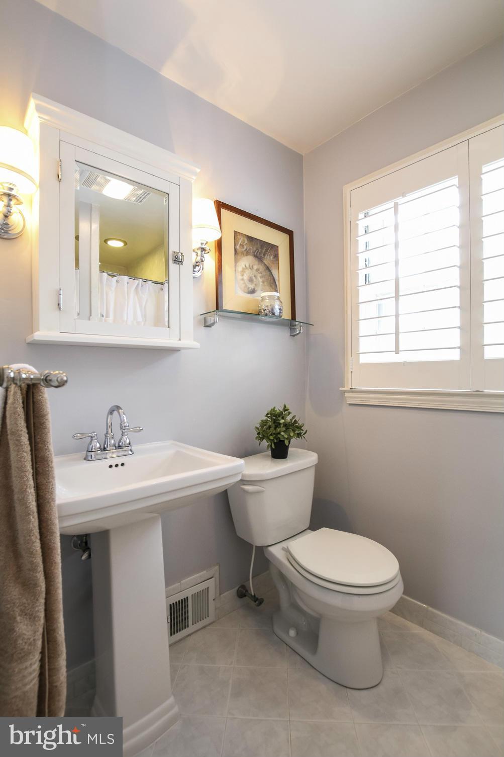 116 Croydon Road Baltimore, MD 21212 - Photo 16 of 30 a bathroom with a toilet a sink and mirror