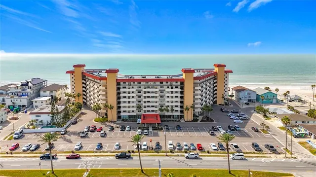 a view of a building entrance