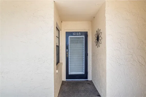 a view of front door