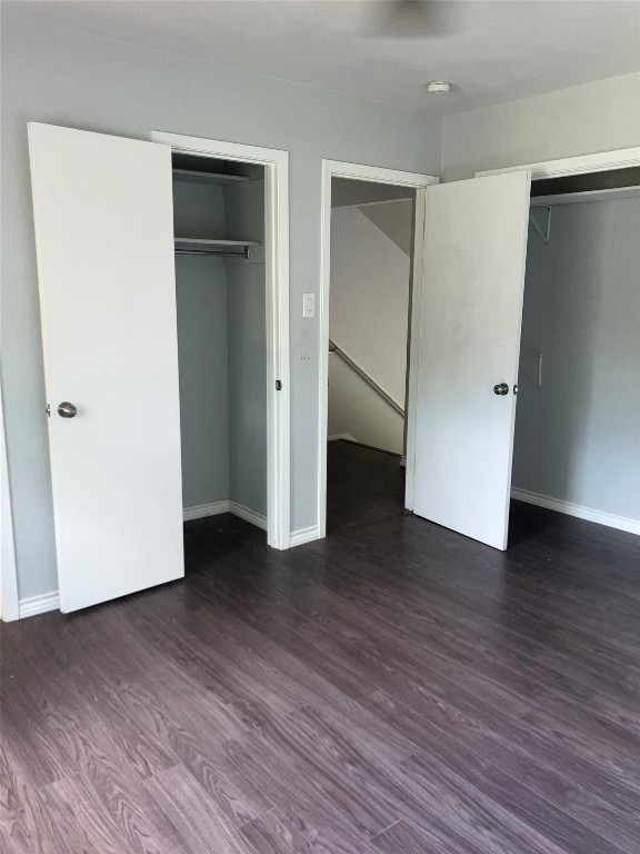 7700 Copperas Drive Austin, TX 78749 - Photo 5 of 14 a view of an empty room with wooden floor and closet