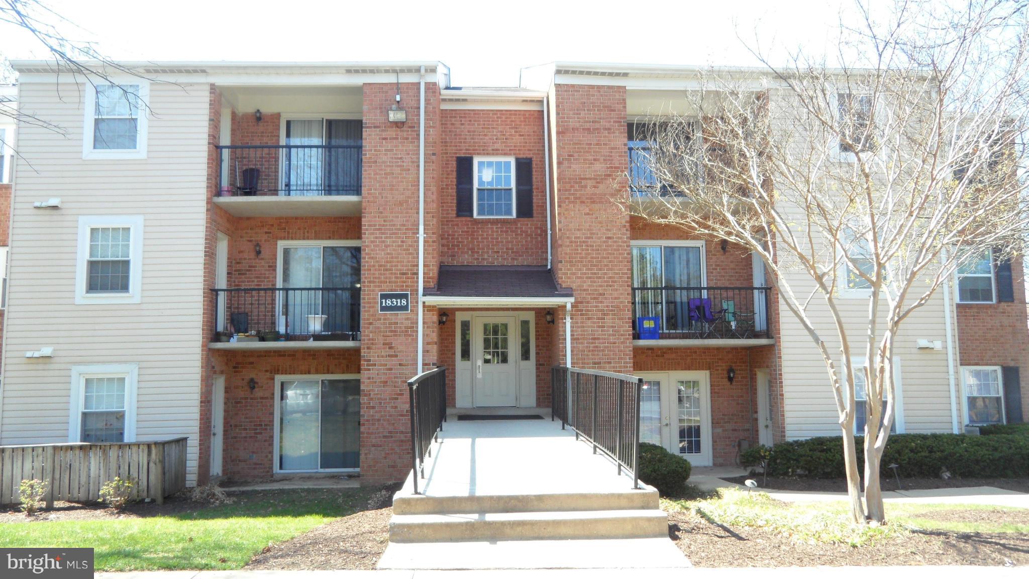 a front view of a building