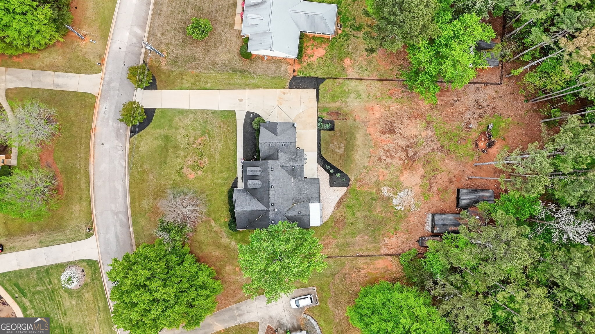 417 Stuarts Lane Locust Grove, GA 30248 - Photo 42 of 48 an aerial view of a house