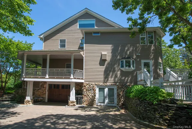 an outdoor space with patio