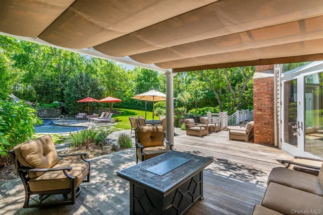 a view of outdoor space patio and swimming pool