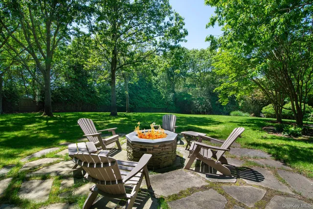 a house view with a garden space