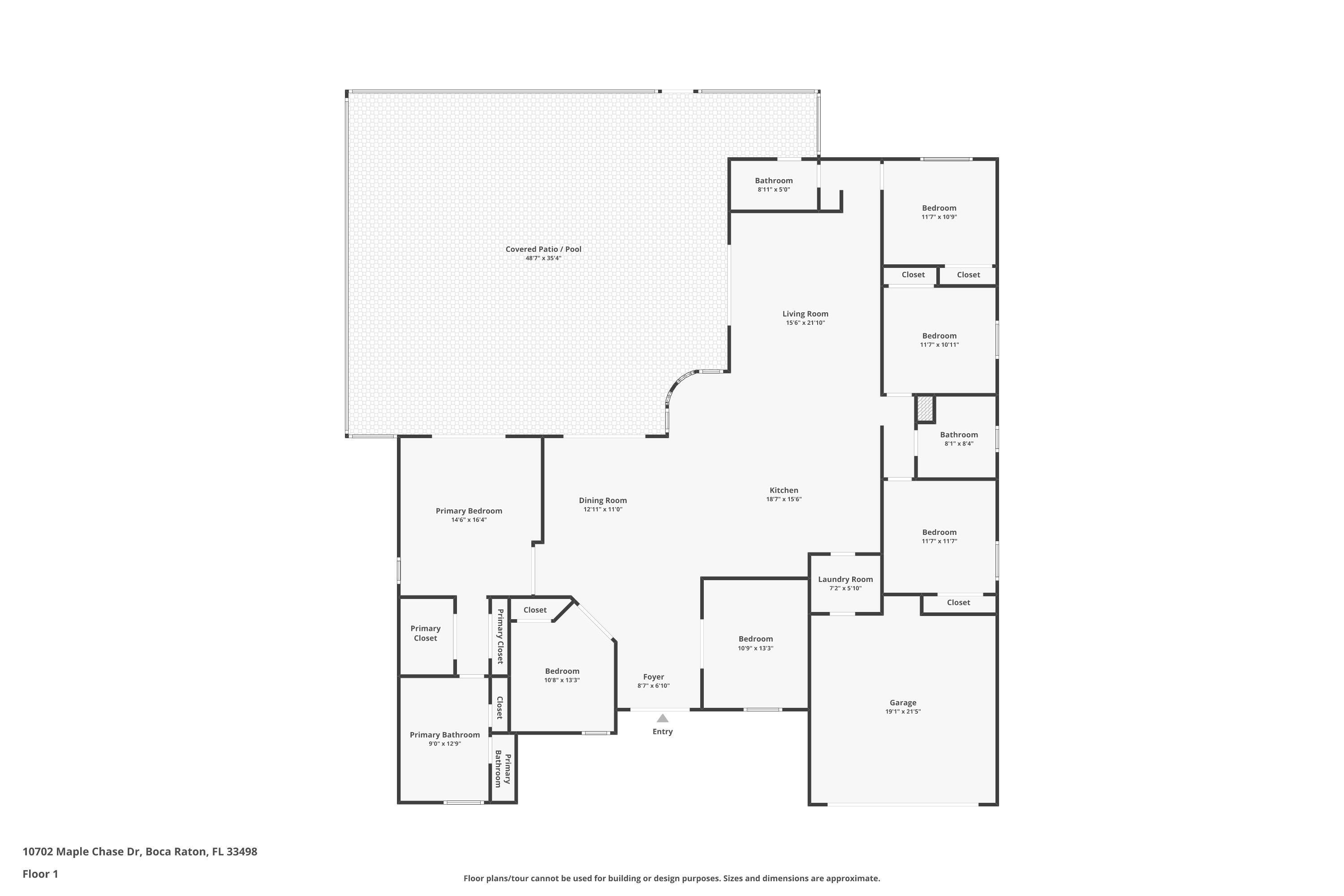 10702 Maple Chase Drive Boca Raton, FL 33498 - Photo 54 of 54 Floor Plan