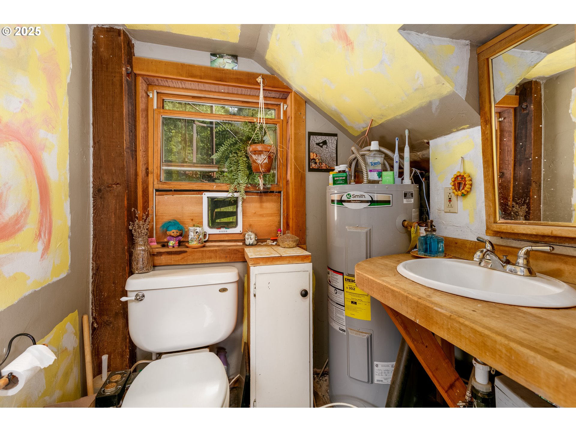 13 Southwest Arnett Road White Salmon, WA 98672 - Photo 11 of 25 a bathroom with a sink a toilet and a mirror
