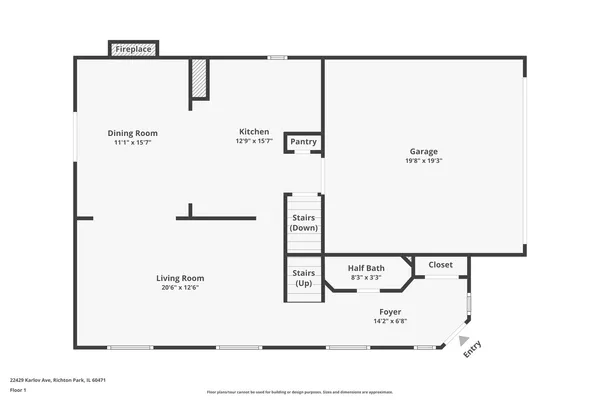 $297,700 | 22429 Karlov Avenue, Richton Park, IL 60471