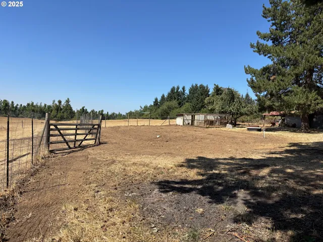 a view of a lake with a beach