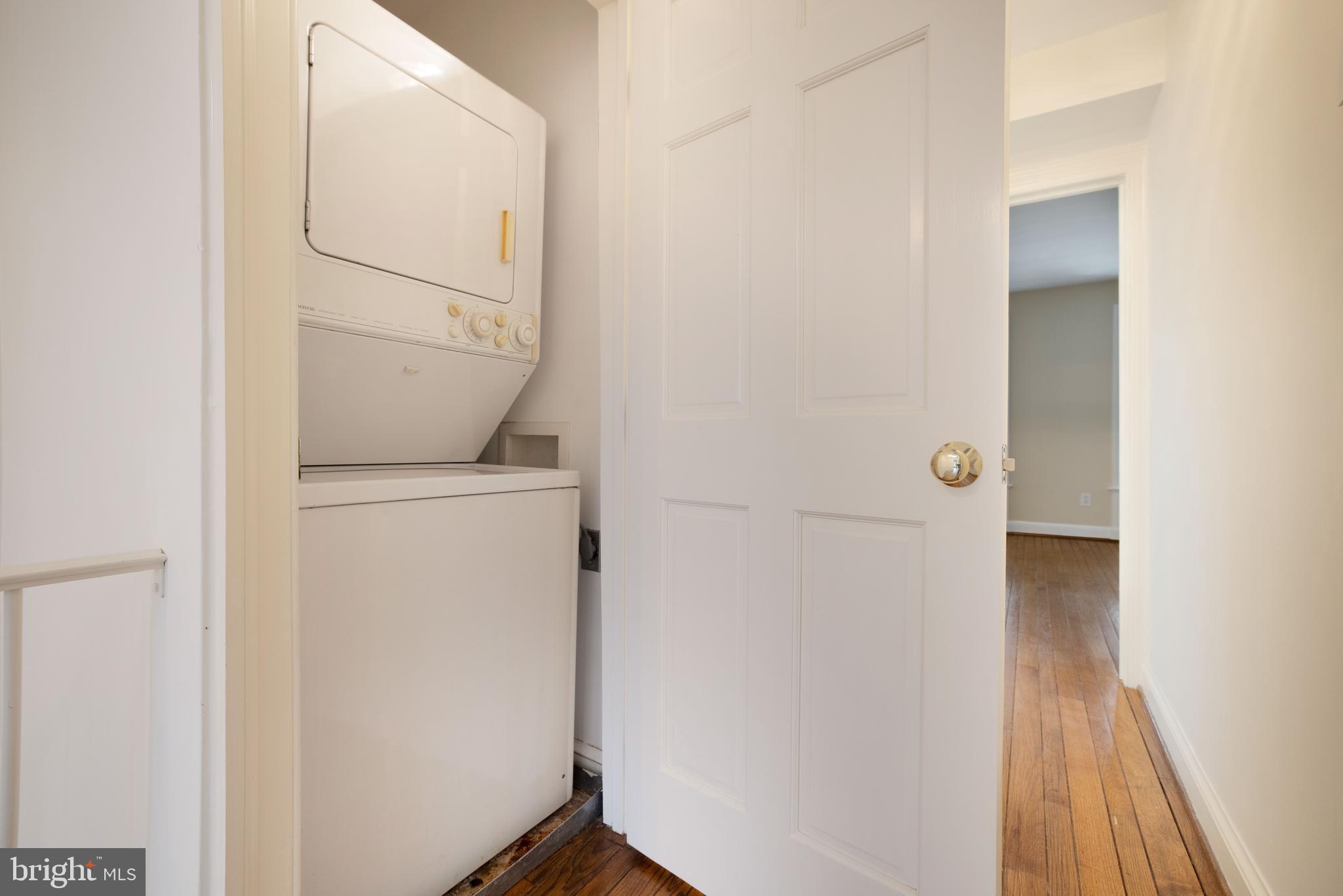 3327 R Street Northwest Washington, DC 20007 - Photo 27 of 39 a view of bathroom with a washer and dryer