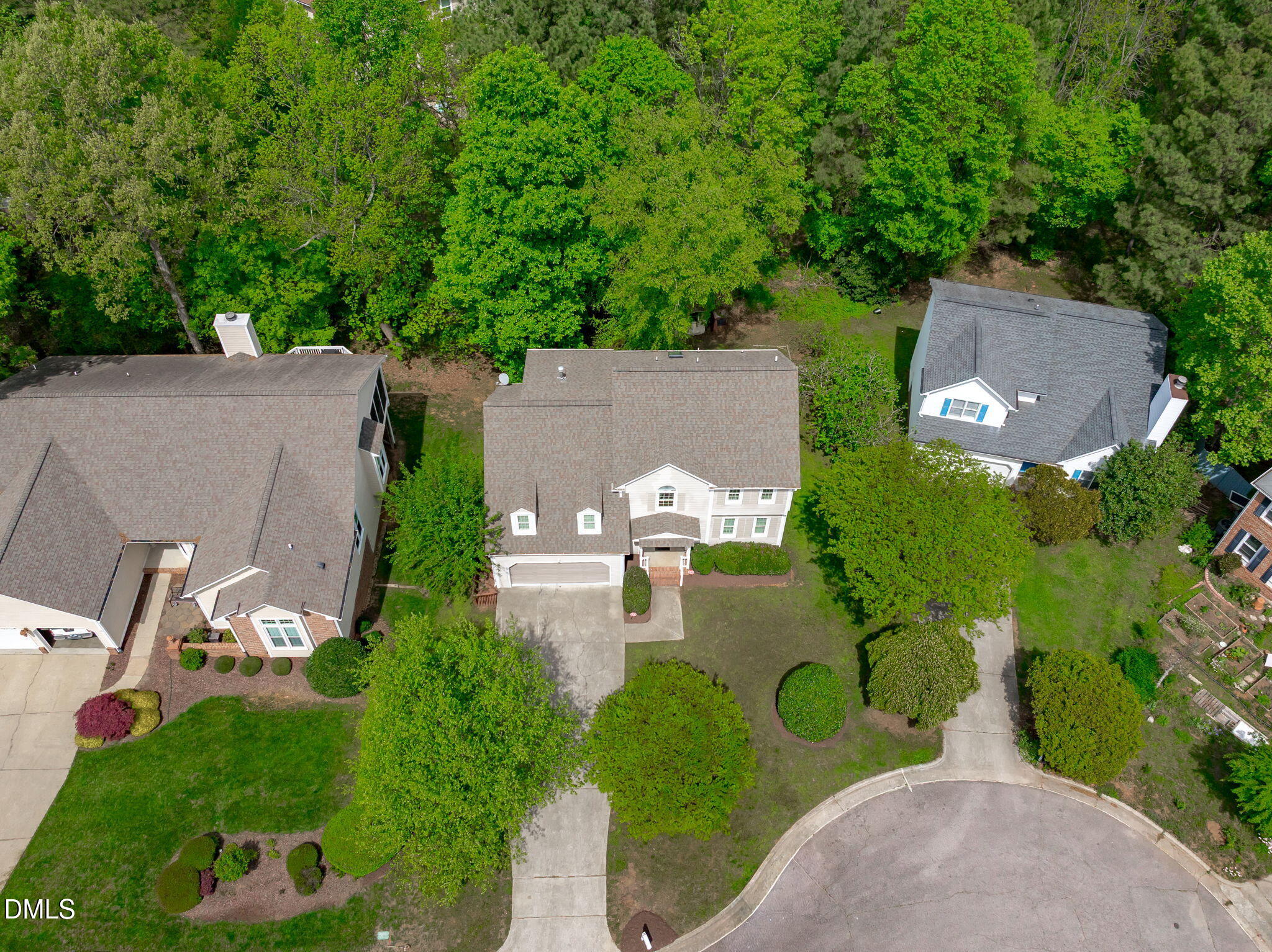 104 Lost Tree Lane Cary, NC 27513 - Photo 48 of 54 an aerial view of a house with outdoor space swimming pool and mountains