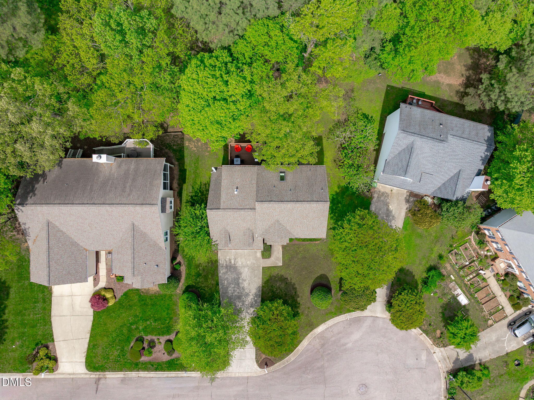104 Lost Tree Lane Cary, NC 27513 - Photo 50 of 54 an aerial view of a house with outdoor space and street view