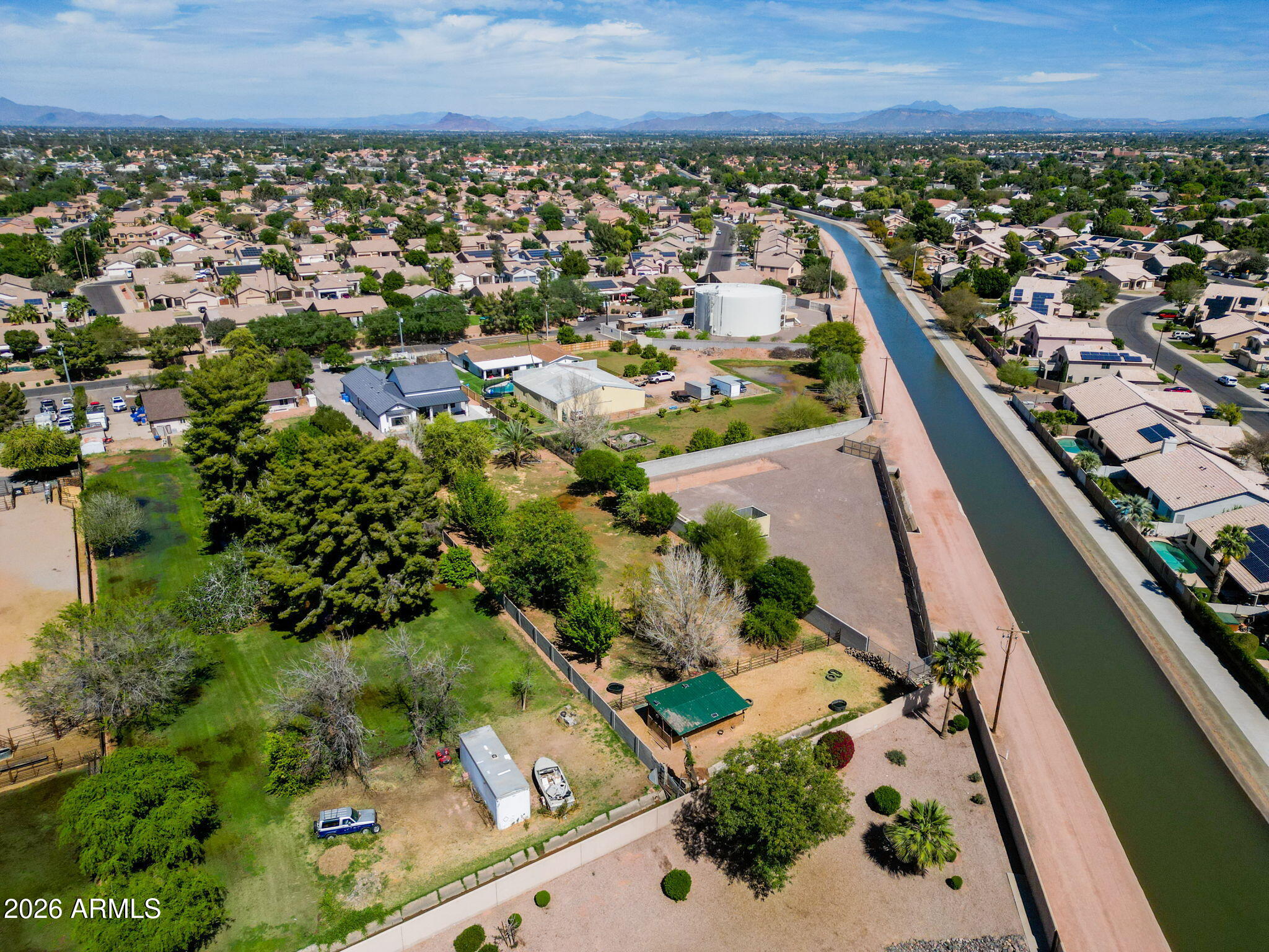 159 East Water Tank Road Gilbert, AZ 85296 - Photo 44 of 45 an aerial view of a residential houses with outdoor space
