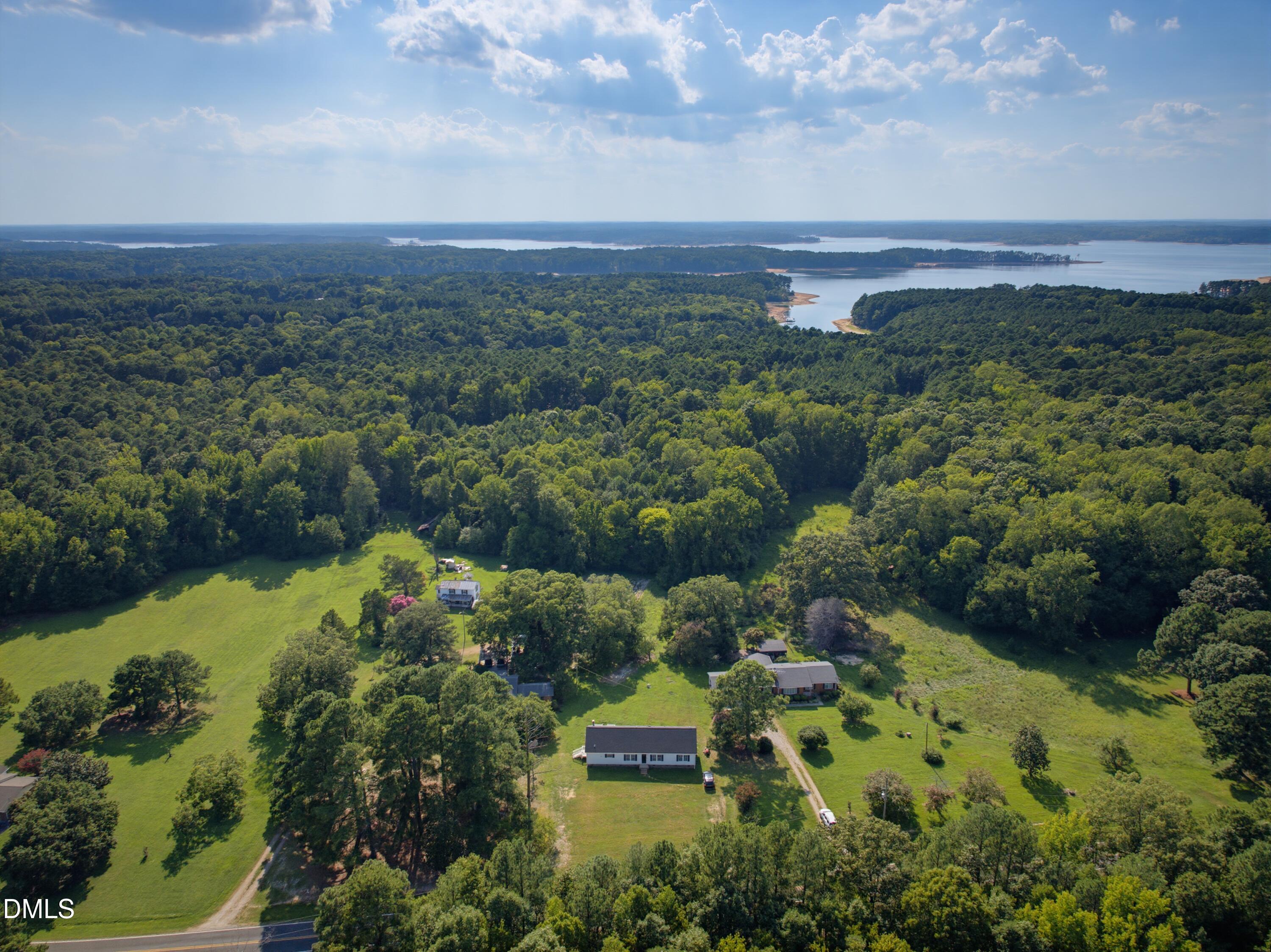 523 County Line Road Manson, NC 27553 - Photo 37 of 37 arial w lake5