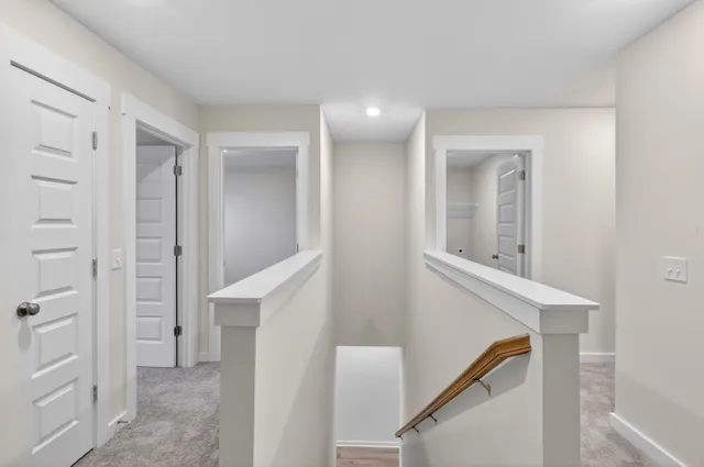 a view of an entryway with staircase