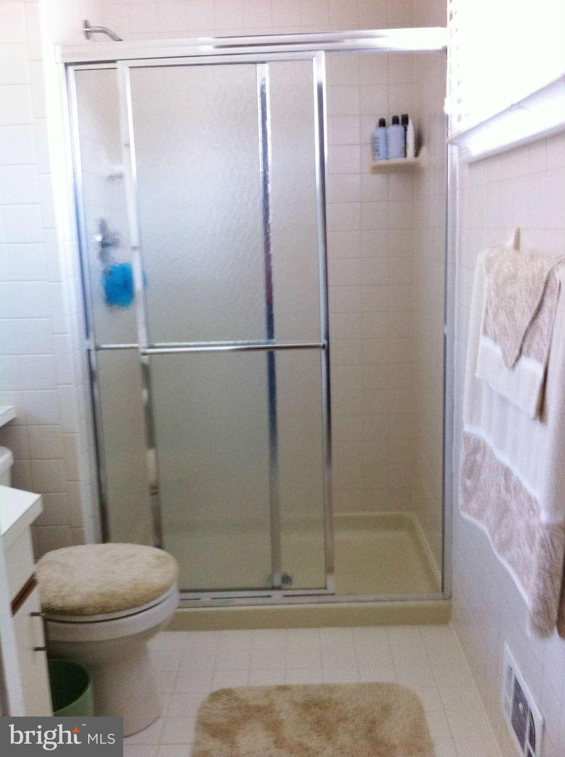 3900 Setonhurst Road Baltimore, MD 21208 - Photo 7 of 20 a bathroom with a shower a toilet and a shower
