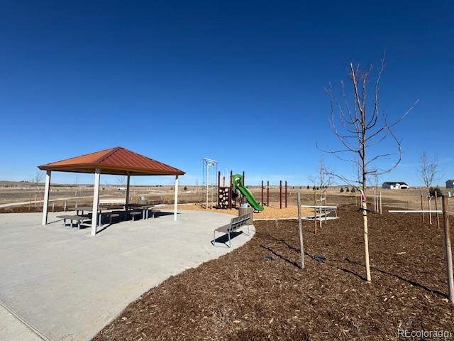 42982 Colonial Trail Elizabeth, CO 80107 - Photo 28 of 31 a view of a house with a backyard porch and sitting area