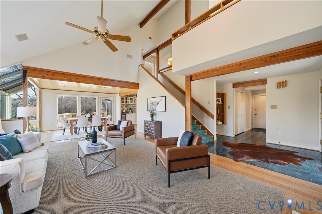 805 Rockford Road Manakin-Sabot, VA 23103 - Photo 7 of 46 a living room with furniture and a ceiling fan