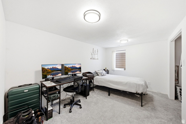 120 North 1230 E Street Springville, UT 84663 - Photo 31 of 60 Bedroom featuring light gray carpeting and white walls