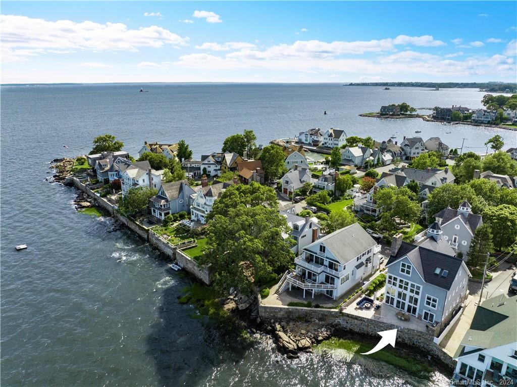 an aerial view of multiple house
