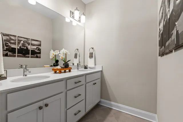 a bathroom with a shower and toilet